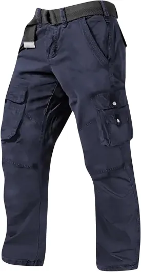 ADHOWBEW Tactical Pants for Men Pockets Stretch Construction Big and Tall Workout Work Trousers