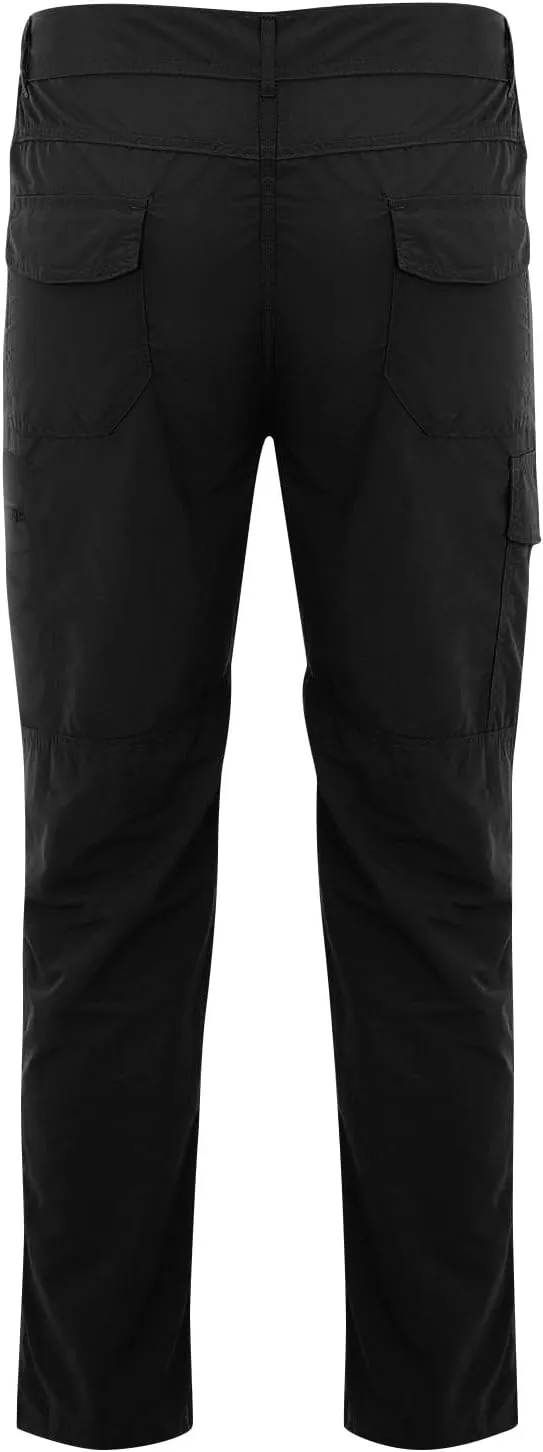 ADHOWBEW Tactical Pants Men Workout Hiking Work Relaxed Fit Big and Tall Elastic Waist Joggers