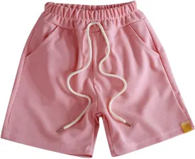 Athletic Running Shorts for Boys Casual Pull on Jogger Short Pants with Pockets Toddler Summer Active Short
