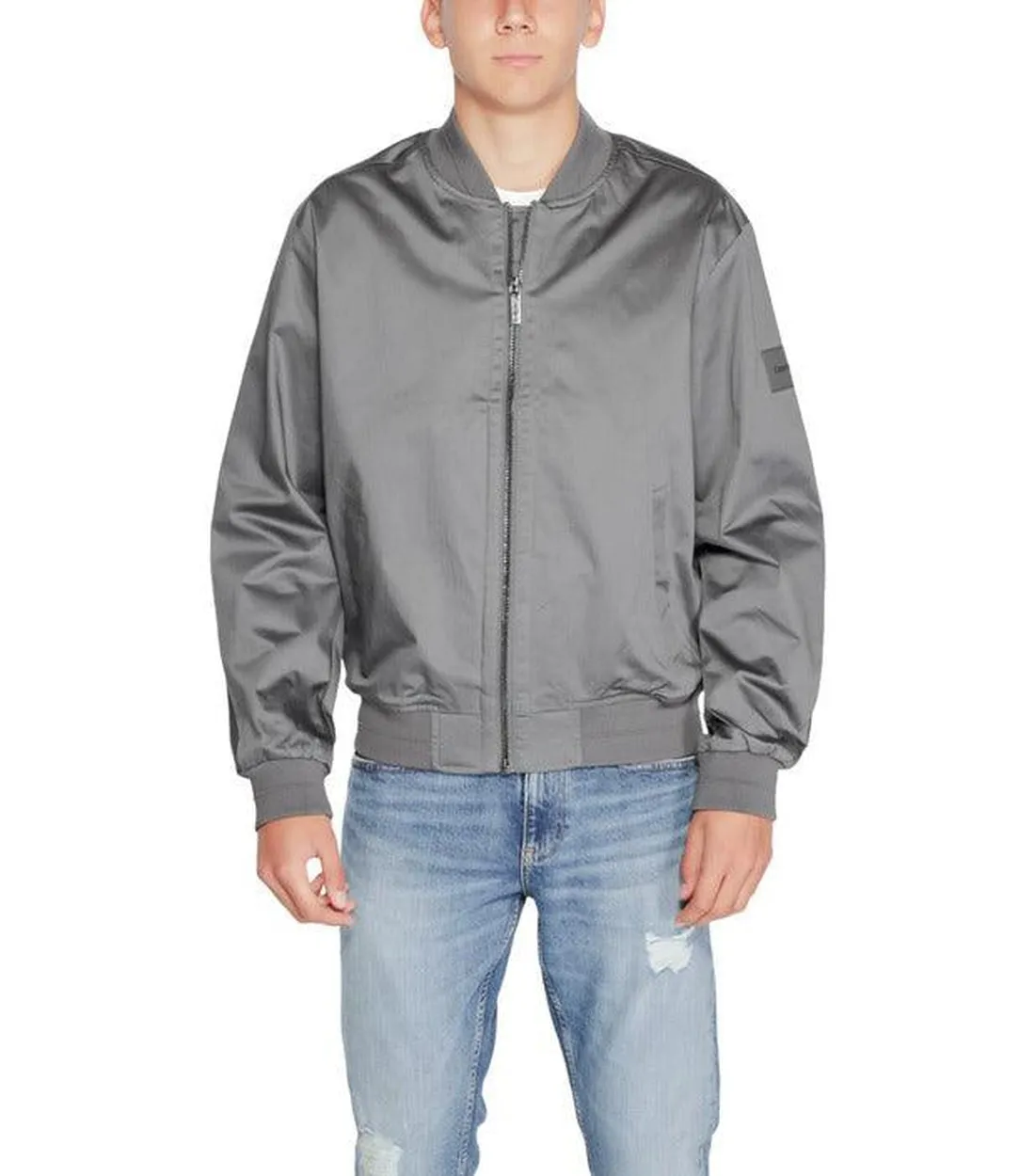 Calvin Klein Bomber Jas In Grijs
