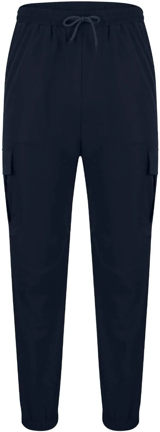 Casual Jogger Pants for Men Breathable Relaxed Fit Chino Outdoor Cargo Pants Athletic Loose Fit Twill Jogging Sweatpants