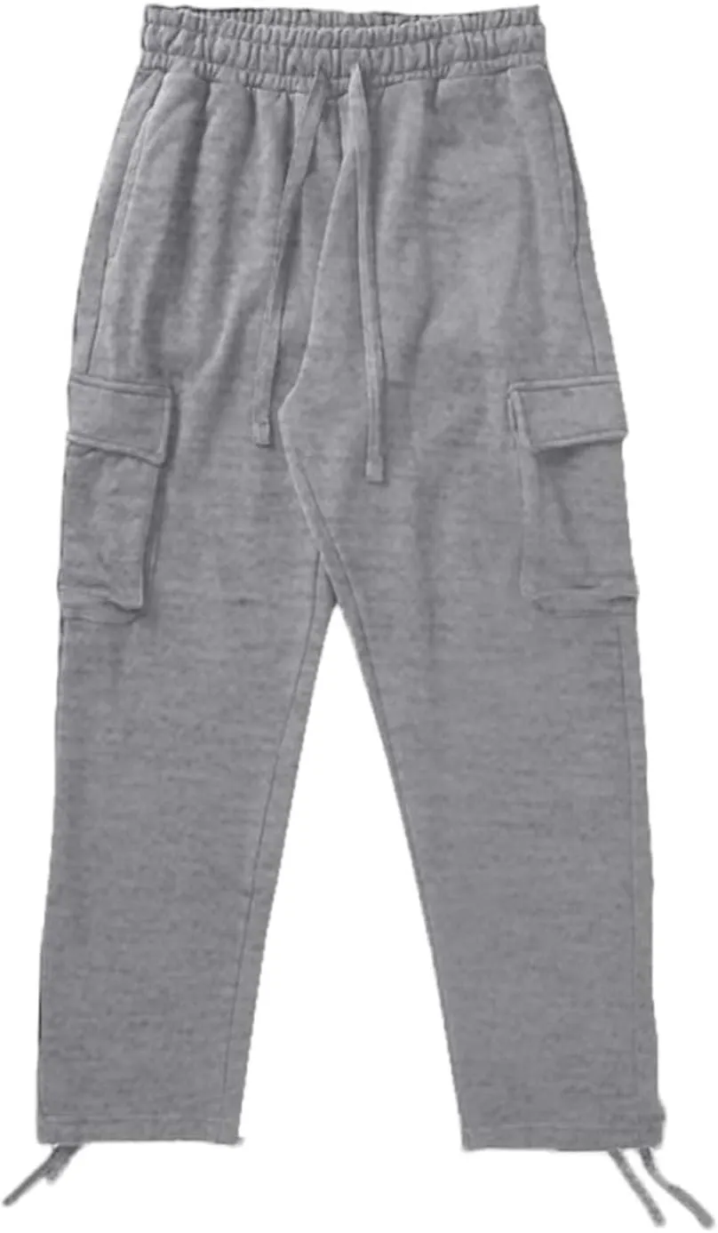 Casual Jogger Pants for Men Breathable Relaxed Fit Chino Outdoor Cargo Pants Hiking Baggy Twill Jogging Sweatpants