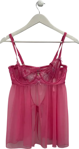 Lounge Underwear Pink Mariana Babydoll Set UK M