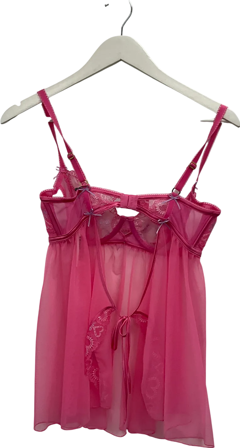 Lounge Underwear Pink Mariana Babydoll Set UK M
