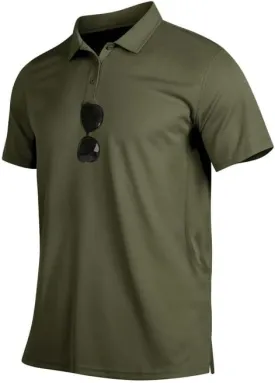 Mens Golf Polo Shirts Short Sleeve Moisture Wicking Performance Tactical Athletic T Shirt Casual Collared Shirt