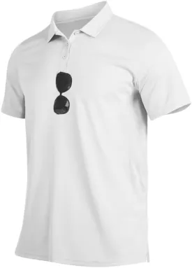 Mens Golf Polo Shirts Short Sleeve Moisture Wicking Performance Tactical Athletic T Shirt Casual Collared Shirt