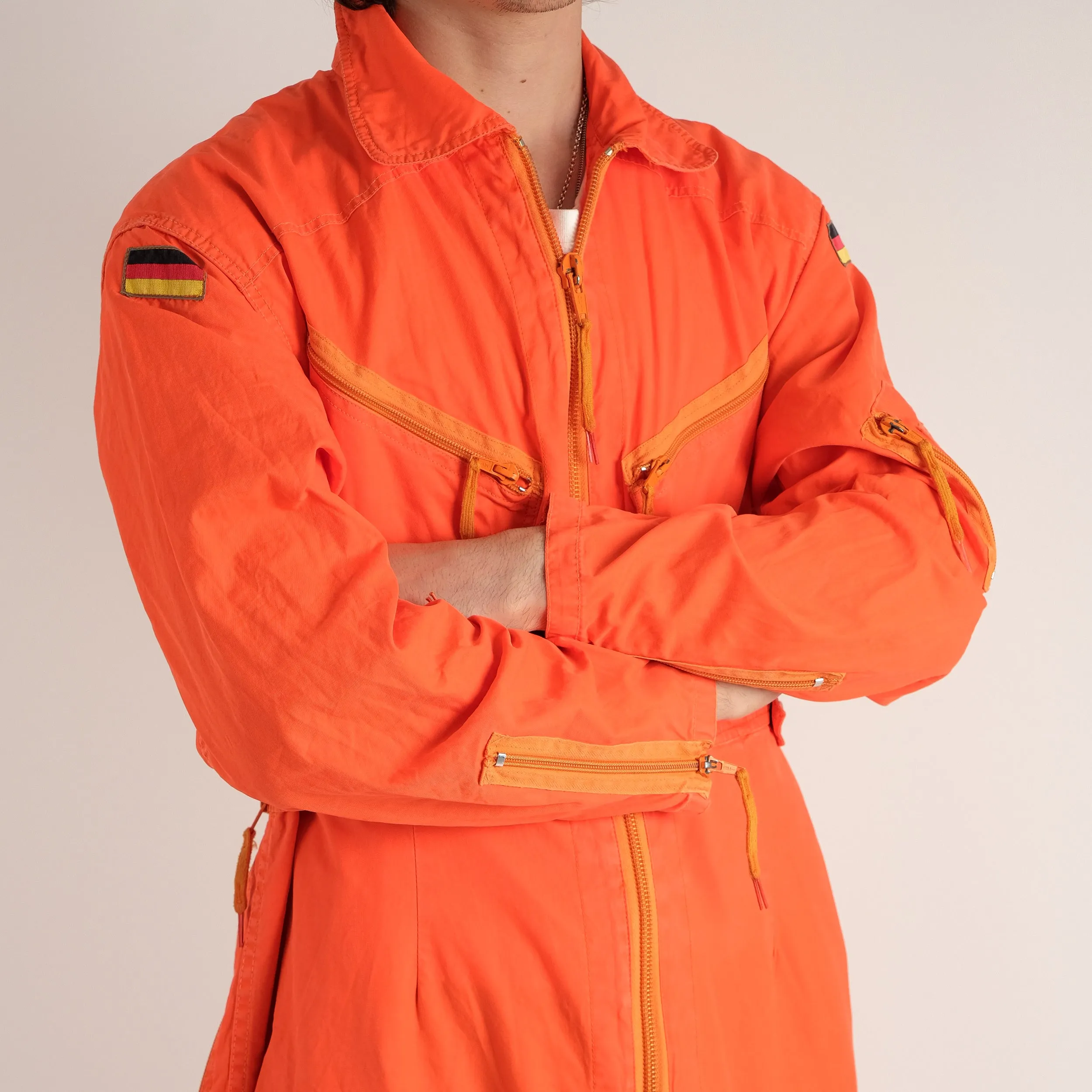 ORANGE FLIGHT COVERALL